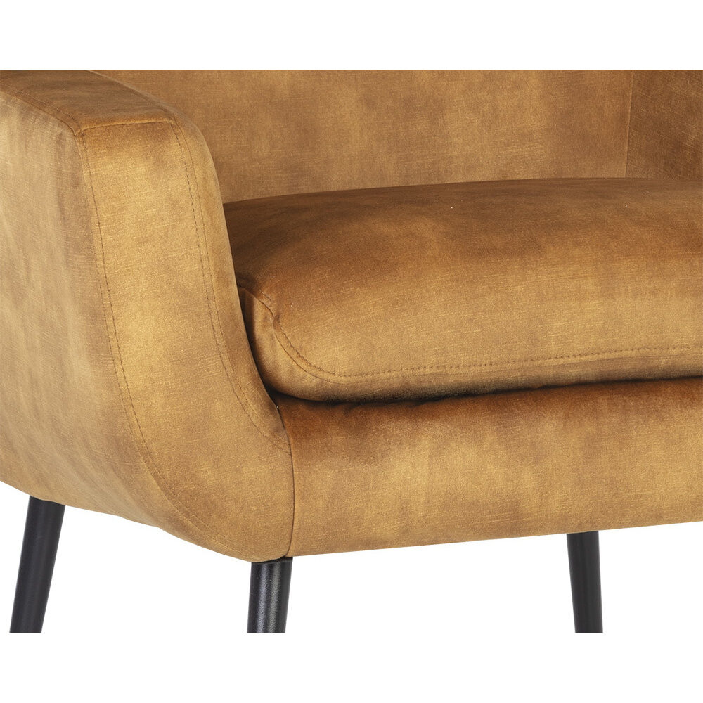 Aletta Nono Tapenade Gold Lounge Chair